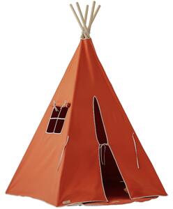 Moi Mili Tmavě oranžový bavlněný teepee stan Navajo 170 x 130 cm
