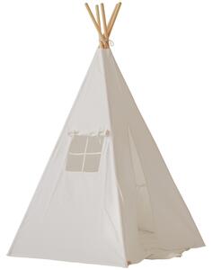 Moi Mili Bílý bavlněný teepee stan s podložkou Navajo 170 x 130 cm