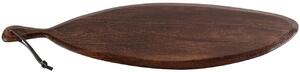 Hoorns Hnědé dřevěné servírovací prkénko Rest 22 x 75 cm