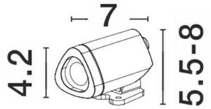 NV 9010004 Venkovní reflektor MINI černý hliník a sklo LED 3W 3000K 220-240V 24st. IP65 - NOVA LUCE