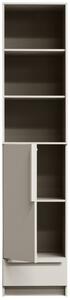 Hoorns Bílá dřevěná šatní skříň Pamela 215 x 48 cm