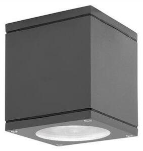NV 9020022 Venkovní stropní svítidlo CERISE tmavě šedý hliník a skleněný difuzor GU10 1x7W IP54 220-240V bez žárovky - NOVA LUCE