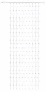 DECOLED Easy Fix LED světelný závěs venkovní, 100 × 300 cm, ledově bílá, 300 diod, bílý kabel, IP67, prodlužovací