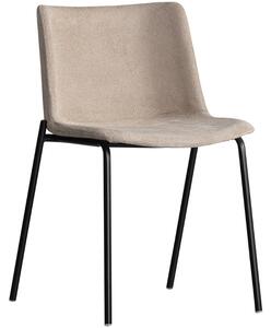Hoorns Béžová čalouněná jídelní židle Eime