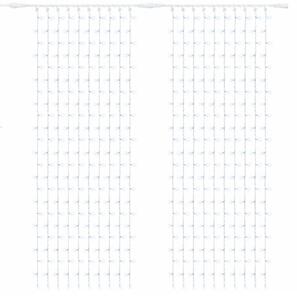 Easy Fix LED světelný závěs venkovní 200 × 300 cm, ledově bílá s FLASH, 600 diod, bílý kabel IP67, prodlužovací