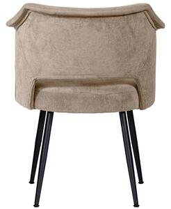 Hoorns Béžová čalouněná jídelní židle Siti