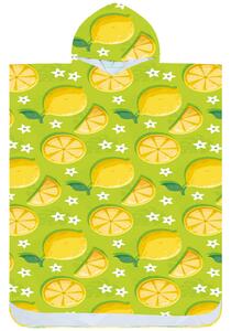 Plážové pončo LEMONS zelené 80x145 cm