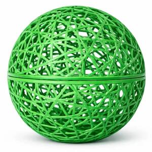 3D koule Fiberglass, pr. 40 cm, zelená, nesvětelná