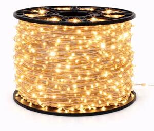 Eco Fix LED světelný řetěz, venkovní, 80 m, teple bílá s FLASH, 800 diod, čirý kabel, IP67, cívka