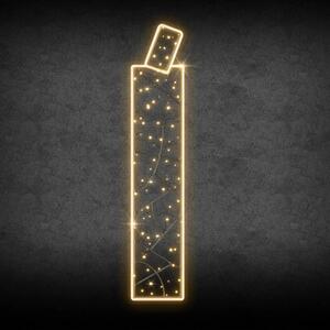 Eco Fix 2D LED světelné písmeno Í, 37 × 160 × 3 cm, teple bílá, závěsná, 3D tisk