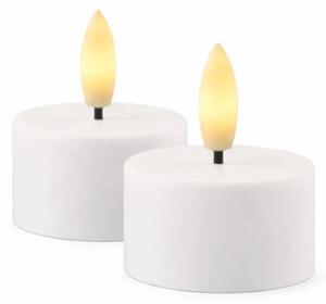 SIRIUS Sada LED čajové svíčky venkovní, na baterie, Ø 4 × 2,2 cm, bílé, CR2450, balení 2 ks
