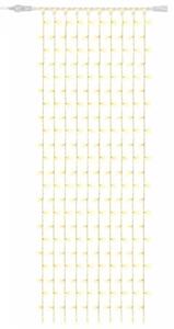 DECOLED Easy Fix LED světelný závěs interiér, 100 × 300 cm, teple bílá, 300 diod, 10 pramenů, čirý kabel, IP20, prodlužovací