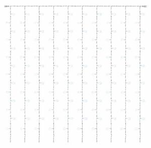 DECOLED Hobby Line LED světelný závěs do okna, 200 × 200 cm, ledově bílá, 200 diod, čirý kabel, IP20 do interiéru
