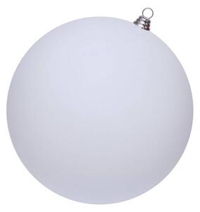 DECOLED Velká vánoční ozdoba 40 cm plastová koule bílá matná