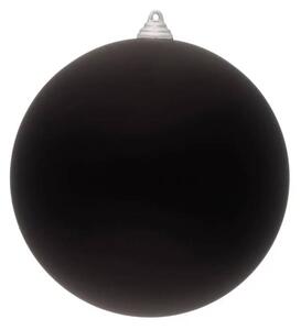 DECOLED Velká vánoční ozdoba 20 cm plastová koule černá matná