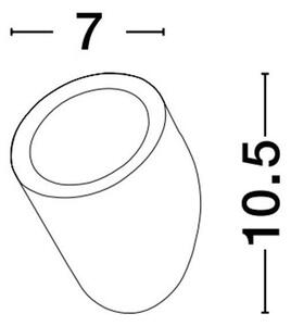 NV 9060199 Venkovní nástěnné svítidlo CAPO černý hliník a tvrzený skleněný difuzor LED 3W 3000K 220-240V IP65 - NOVA LUCE