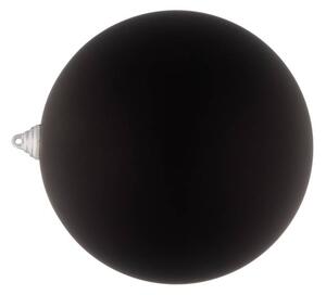 DECOLED Velká vánoční ozdoba 20 cm plastová koule černá matná