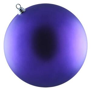DECOLED Velká vánoční ozdoba 30 cm plastová koule fialová matná