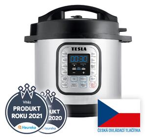 TESLA EliteCook K70 Premium - multifunkční elektrický tlakový hrnec s poklicí pro horkovzdušný ohřev
