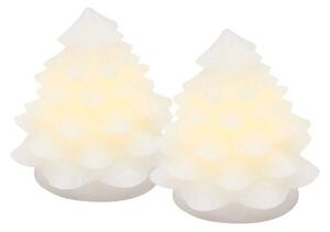 SIRIUS LED svítící stromeček Carla 7 cm, sada 2 kusy, matný