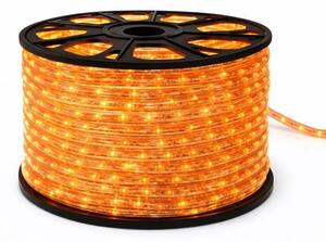 DECOLED Easy Fix světelná LED hadice venkovní, 50 m, oranžová, 1500 diod, čirý kabel, IP44, cívka