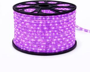 DECOLED Easy Fix světelná LED hadice venkovní, 50 m, růžová, 1500 diod, čirý kabel, IP44, cívka