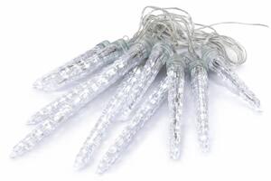 DECOLED LED vánoční girlanda do interiéru, padající sníh, 1,7 m, ledově bílá, čirý kabel, IP20