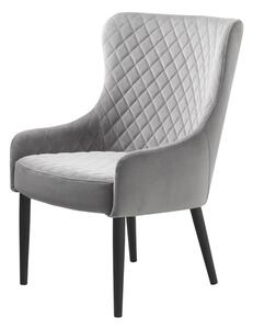 Designové křeslo Hallie šedý samet