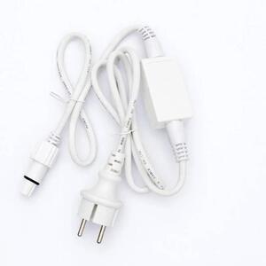 DECOLED Easy Fix zdrojový kabel venkovní 480 W s neoddělitelným AC/DC, 150 cm bílý kabel IP67, 230 V