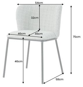 Designová jídelní židle Bayram modrá