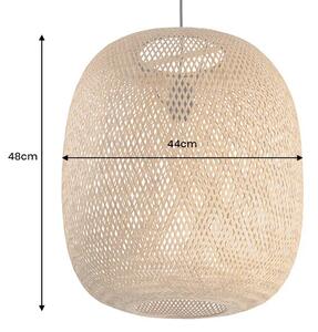 Designové závěsné svítidlo Lorelei 48 cm bambus
