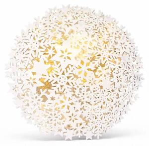DECOLED 3D LED svítící vločka na baterie 26 × 29 × 3,2 cm teple bílá, IP20 interiér, AA