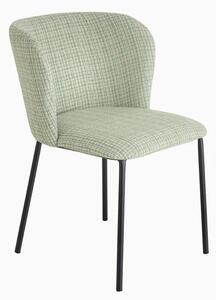Designová jídelní židle Bayram zeleno-růžová