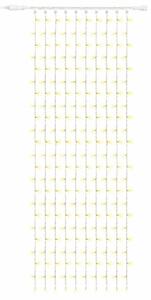 DECOLED Easy Fix LED světelný závěs venkovní, 100 × 300 cm, teple bílá s FLASH, 300 diod, bílý kabel, IP67, prodlužovací