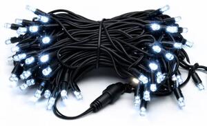 DECOLED Easy Fix LED světelný řetěz, 5 m, venkovní, kontura, ledově bílá, 60 diod, černý kabel, IP67