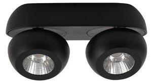 NV 9105102 Bodové svítidlo GON černý hliník LED 2x5W 230V 3000K IP20 - NOVA LUCE