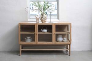 Designová komoda Dallan 140 cm přírodní dub
