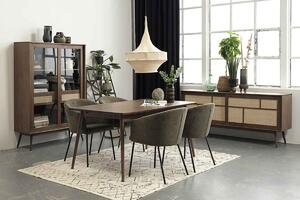Designová jídelní židle Paulina olivová zelená