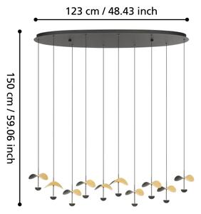 Eglo 390342 - LED Stmívatelný lustr na lanku DRACERA 10xLED/2,3W/230V 3000K