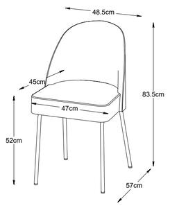 Designová jídelní židle Kaiholo růžová