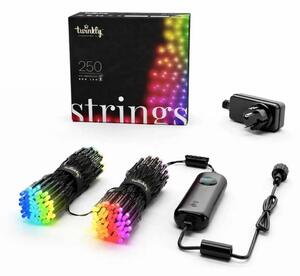 LEDWORKS Barevná světýlka venkovní Twinkly strings LED světelný řetěz RGB, 20 m, 250 diod, IP44