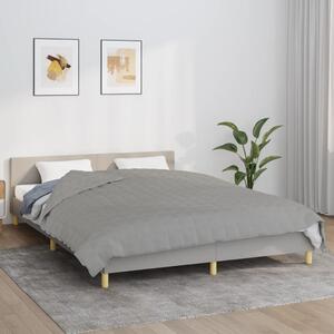 Zátěžová deka šedá 200 x 220 cm 9 kg textil 3154785