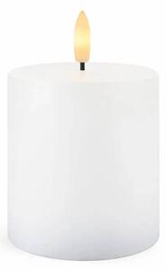 SIRIUS LED dobíjecí svíčka Sille, bílá, Ø 7,5 × 10 cm, vosková