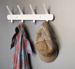 Jednoduchý #2 - BÍLÝ - Věšák na oblečení 40 cm Loft