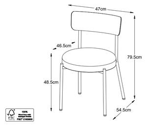 Designová jídelní židle Batyah bílá