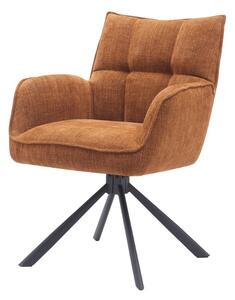 Designová otočná židle Callahan skořicová