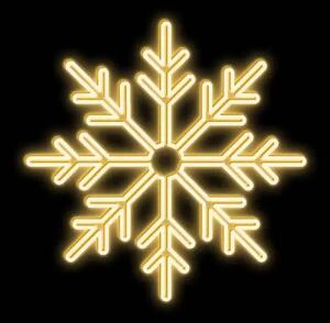 DECOLED Easy Fix 2D LED světelná vločka II, závěsná, Ø 80 cm, teple bílá, hliník