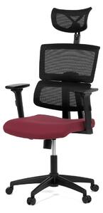 Ergonomická kancelářská židle MERANO - červená síťovina
