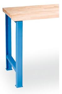 Samostatná kovová noha pro dílenské stoly GÜDE, pevná, výška 810 mm, modrá