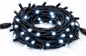 DECOLED Easy Fix LED světelný řetěz, kontura, 5 m, venkovní, ledově bílá s FLASH, 60 diod, černý kabel, IP67